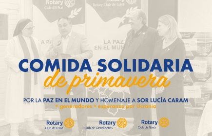 Comida Solidaria de primavera de los Clubes del Baix Llobregat  EN HOMENAJE A SOR LUCIA CARAM